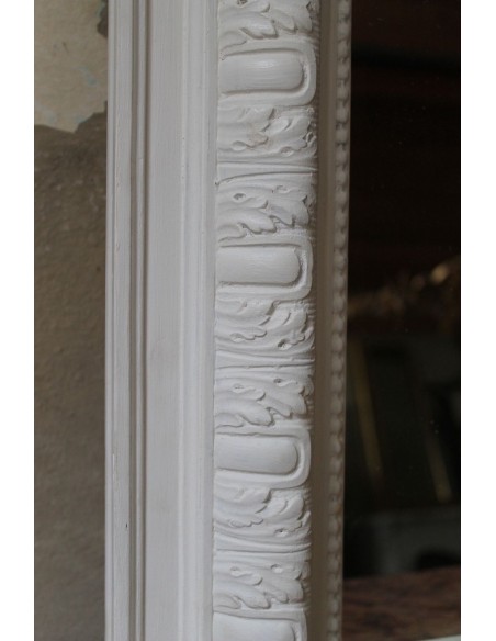 025G IMPONENTE  CAMINIERA REGGENZA FINEMENTE DECORATA E PROVVISTA DI SPECCHIO D'ORIGINE