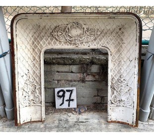 CG 097 CAMINETTO CONTROCUORE "NOBILIARE" CON FONDO A...