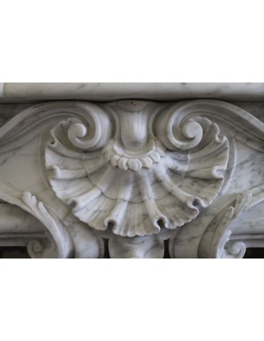 302 VERY RARE LOUIS XIV FLORAL FIREPLACE MANTEL...