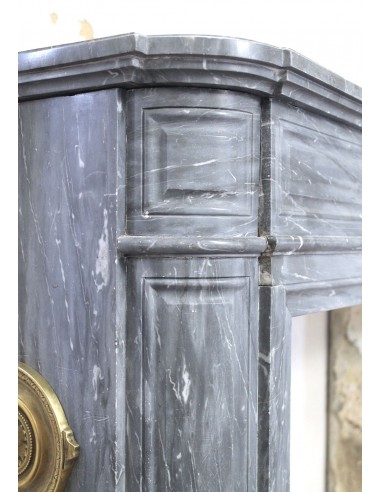 223 ANTIQUE NEOCLASSICAL "DÉMI-LUNE" FIREPLACE...