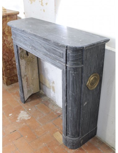 223 ANTIQUE NEOCLASSICAL "DÉMI-LUNE" FIREPLACE...