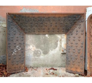 CG 093 CONTROCUORE CAMINETTO RAFFIGURANTE IL BLASONE DEI...