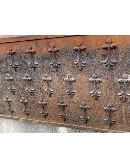 CG 093 CONTROCUORE CAMINETTO RAFFIGURANTE IL BLASONE DEI DUCHI DI BORGOGNA