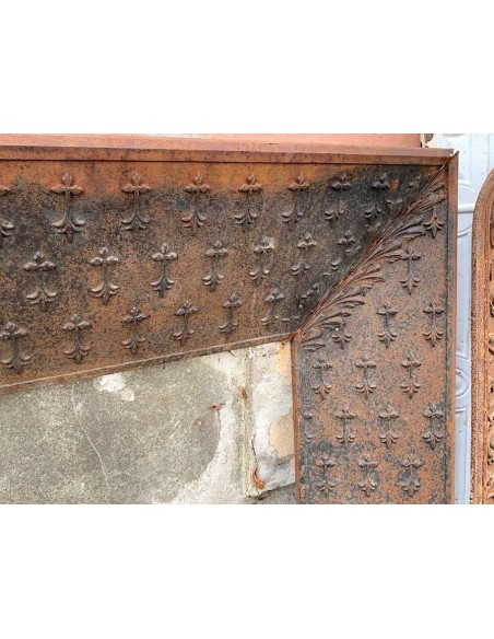 CG 093 CONTROCUORE CAMINETTO RAFFIGURANTE IL BLASONE DEI DUCHI DI BORGOGNA