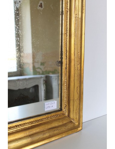 261 SPECCHIERA LUIGI XV IN FOGLIA D'ORO DI...