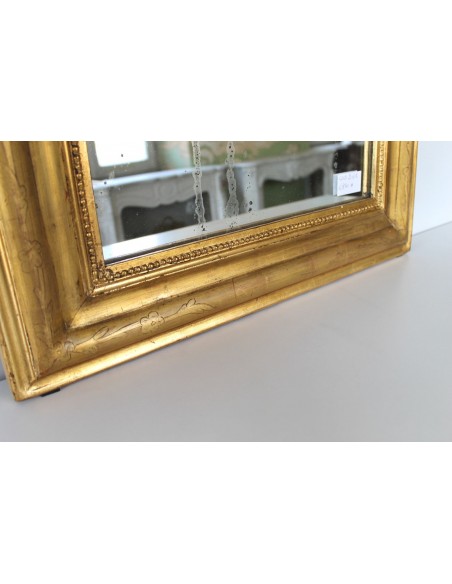 261 SPECCHIERA LUIGI XV IN FOGLIA D'ORO DI PICCOLE DIMENSIONI