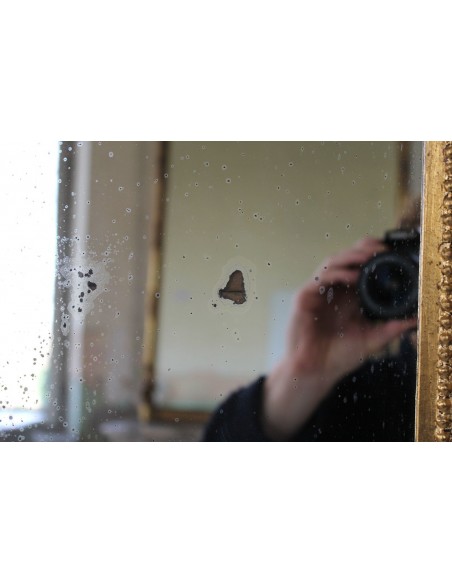 261 SPECCHIERA LUIGI XV IN FOGLIA D'ORO DI PICCOLE DIMENSIONI