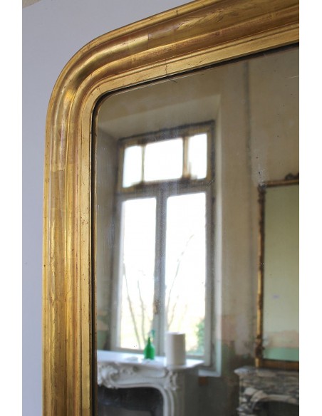 007 PICCOLA E PROPORZIONATA SPECCHIERA DORATA A VASSOIO