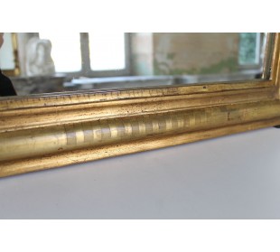 008 PICCOLA SPECCHIERA LUIGI FILIPPO A FOGLIA D'ORO CON... 2