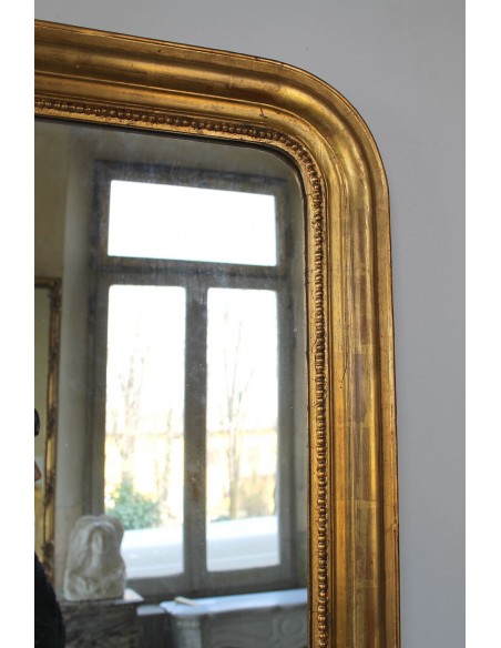 011 SPECCHIERA LUIGI FILIPPO CON DORATURA A FOGLIA D'ORO E DECORO A "PERLAGE"