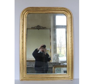 015 SPECCHIERA ANTICA IN FOGLIA D'ORO CON DECORI...