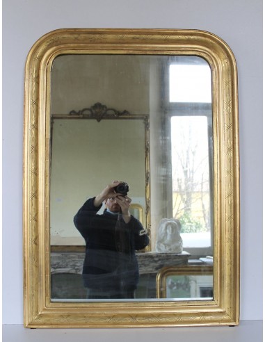 015 SPECCHIERA ANTICA IN FOGLIA D'ORO CON...