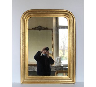 020P CLASSICA SPECCHIERA LUIGI FILIPPO A FOGLIA D'ORO...