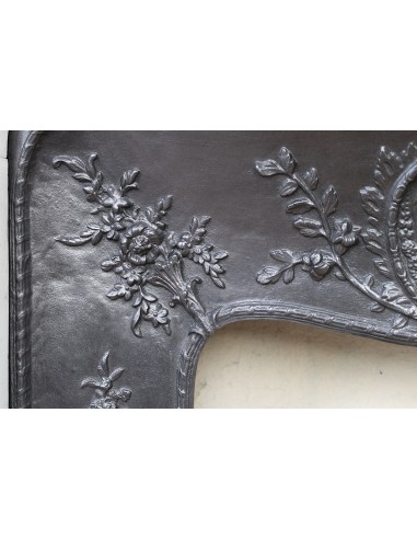 027 AG ANTIQUE LOUIS XV "ROSACES" FIREPLACE...