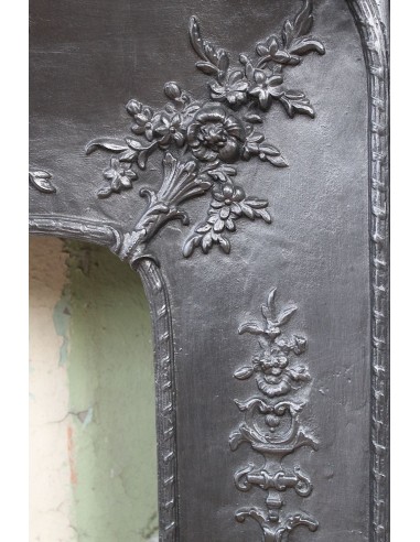 027 AG ANTIQUE LOUIS XV "ROSACES" FIREPLACE...