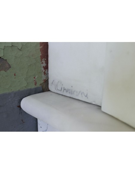 001 AG ANTIQUE EXCEPTIONAL ONE-OF-A-KIND "THE TREE OF LIFE" MARBLE MANTEL SIGNED BY THE ITALIAN SCULPTOR ADOLFO CIPRIANI