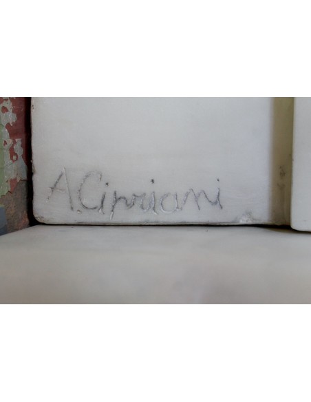 001 AG ANTIQUE EXCEPTIONAL ONE-OF-A-KIND "THE TREE OF LIFE" MARBLE MANTEL SIGNED BY THE ITALIAN SCULPTOR ADOLFO CIPRIANI