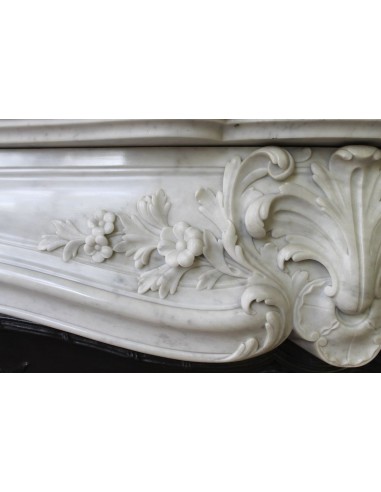 021 AG ANTIQUE LOUIS XV "DAUPHIN" MANTEL CARVED...