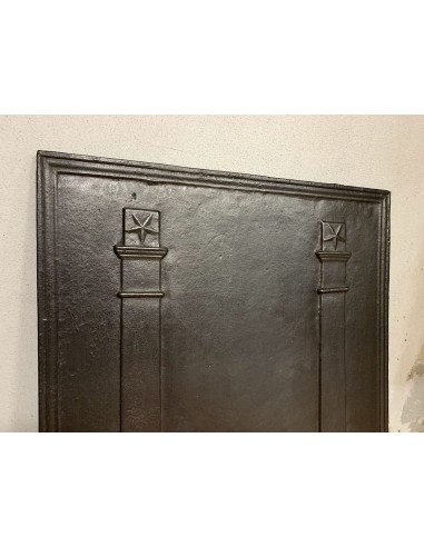 102 MASSONICA PIASTRA "DEUX COLONNES" IN GHISA...