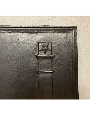 102 MASSONICA PIASTRA "DEUX COLONNES" IN GHISA...