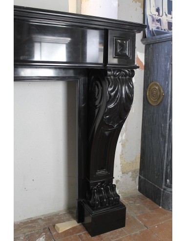 507 AG ANTIQUE “GRIFFE DE LION” FIREPLACE...