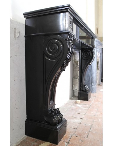 507 AG ANTIQUE “GRIFFE DE LION” FIREPLACE...