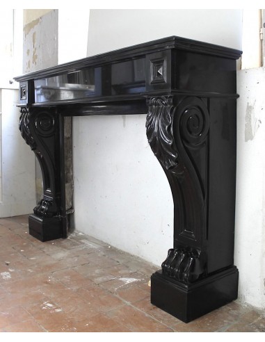 507 AG ANTIQUE “GRIFFE DE LION” FIREPLACE...