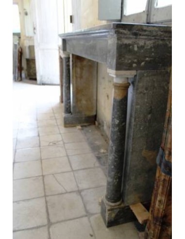 543 ANTIQUE PIERRE TURQUIN FIREPLACE MANTEL