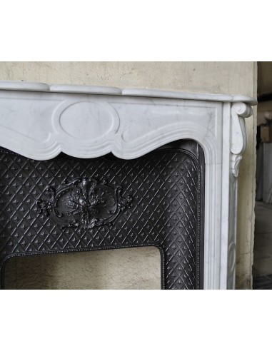 003 ANTIQUE LOUIS XV BIJOU FIREPLACE MANTEL...