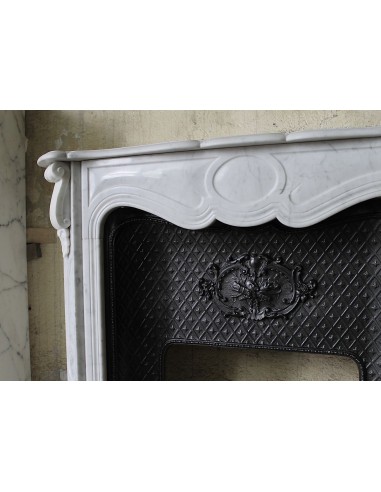 003 ANTIQUE LOUIS XV BIJOU FIREPLACE MANTEL...