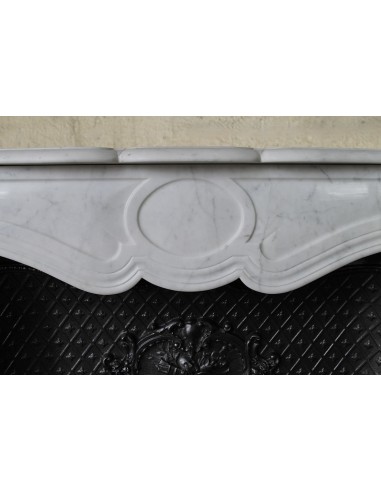 003 ANTIQUE LOUIS XV BIJOU FIREPLACE MANTEL...