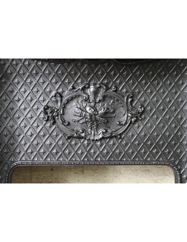 003 ANTIQUE LOUIS XV BIJOU FIREPLACE MANTEL...