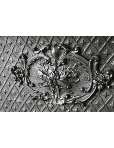 003 ANTIQUE LOUIS XV BIJOU FIREPLACE MANTEL...