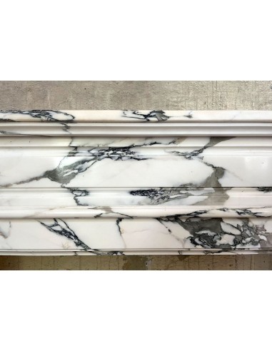 300 ANTIQUE ART DECO FIREPLACE IN FINE "BRECCIA...