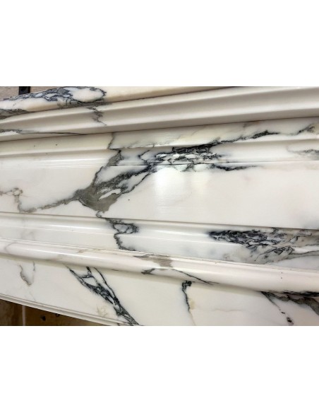 300 ANTIQUE ART DECO FIREPLACE IN FINE "BRECCIA MEDICEA" MARBLE