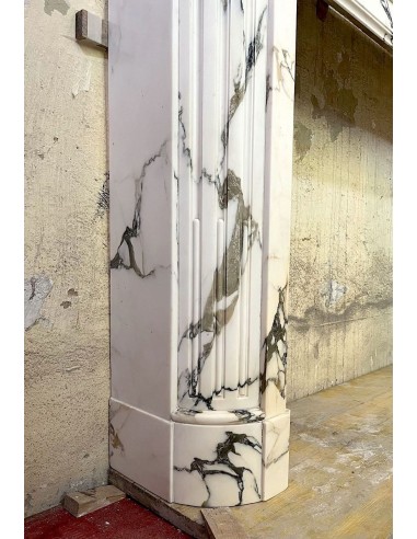 300 ANTIQUE ART DECO FIREPLACE IN FINE "BRECCIA...