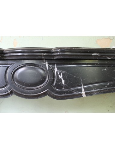 029 ANTIQUE POMPADOUR "PIED GALBÉ" FIREPLACE...