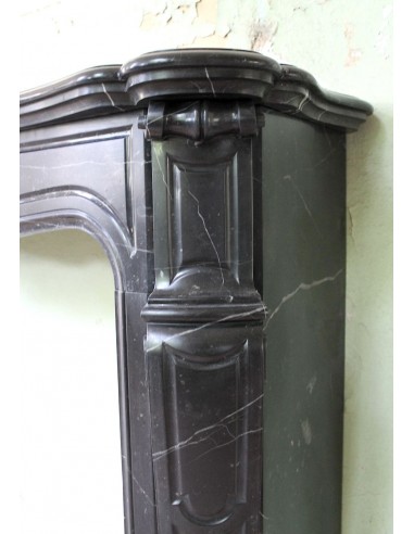 029 ANTIQUE POMPADOUR "PIED GALBÉ" FIREPLACE...