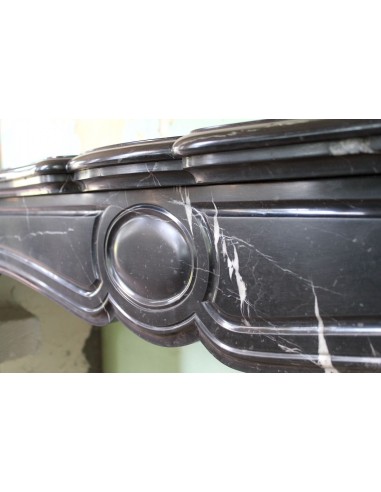 029 ANTIQUE POMPADOUR "PIED GALBÉ" FIREPLACE...