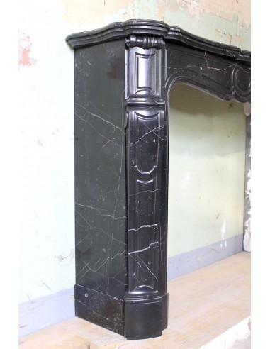 029 ANTIQUE POMPADOUR "PIED GALBÉ" FIREPLACE...