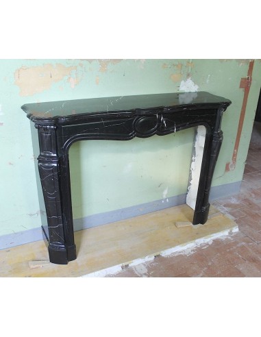 029 ANTIQUE POMPADOUR "PIED GALBÉ" FIREPLACE...