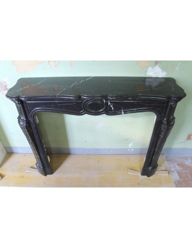 029 ANTIQUE POMPADOUR "PIED GALBÉ" FIREPLACE...