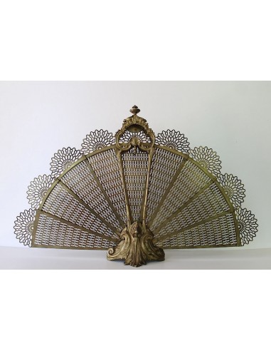 001 ANTICO PARASCINTILLE A VENTAGLIO IN FUSIONI...