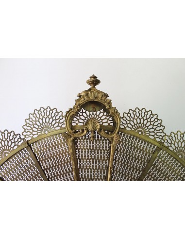 001 ANTICO PARASCINTILLE A VENTAGLIO IN FUSIONI...