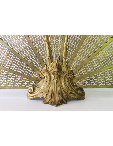 001 ANTICO PARASCINTILLE A VENTAGLIO IN FUSIONI...