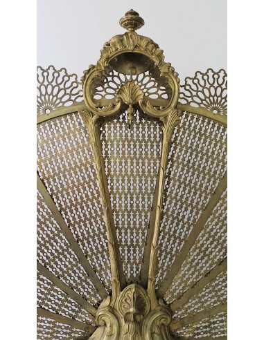 001 ANTICO PARASCINTILLE A VENTAGLIO IN FUSIONI...