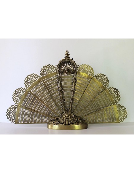 007 PARASCINTILLE A CODA DI PAVONE, IN BRONZO ED OTTONE, DI PICCOLA TAGLIA