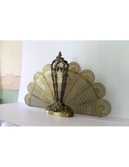 007 PARASCINTILLE A CODA DI PAVONE, IN BRONZO ED OTTONE, DI PICCOLA TAGLIA