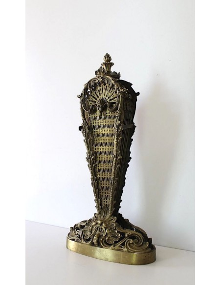 007 PARASCINTILLE A CODA DI PAVONE, IN BRONZO ED OTTONE, DI PICCOLA TAGLIA