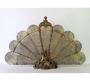 008 PARASCINTILLE ANTICO IN BRONZO PER CAMINI BAROCCHI